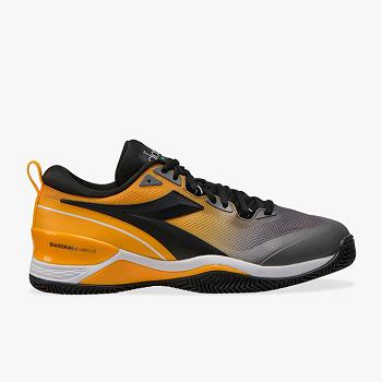 Diadora Speed Blushield 5 Clay Siva / Zlte - Panske Tenisove Tenisky